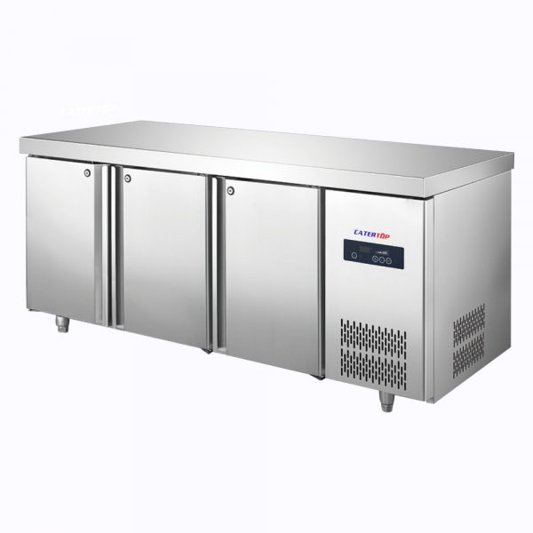 Catertop-1730mm-GN-1-1-Pan-3-Door-Fan-Cooling-Commercial-Undercounter-Freezer-CT-GN173L3FD